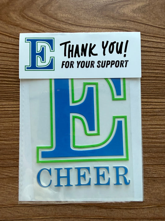 Eastlake Cheer Window Decals