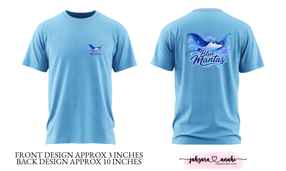 Blue Mantas Team Swag Shirts
