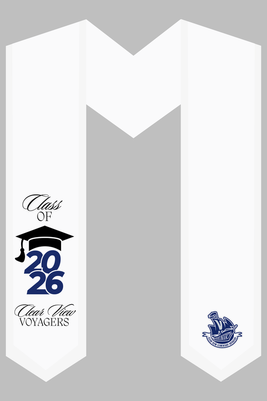 Clear View Elementary Class of 2026 Graduation Stole