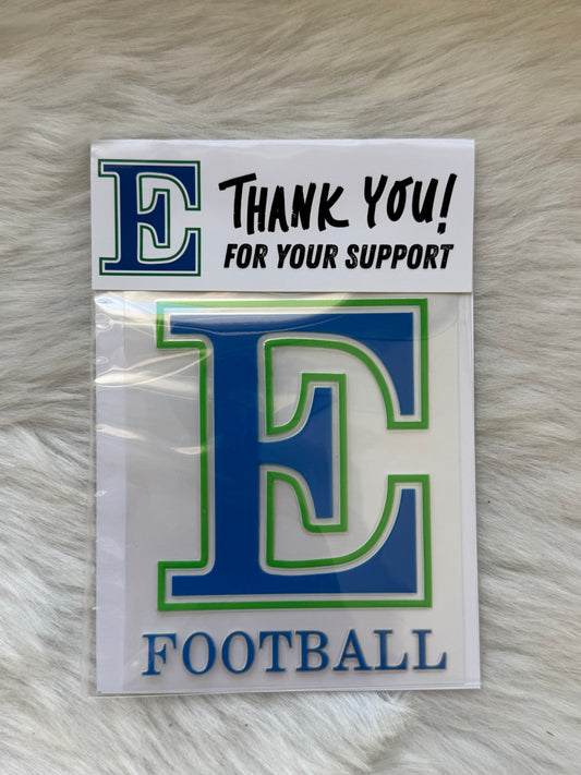Eastlake Football Window Decals